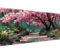 Dimond Art Kits Flower 5D Diamond Painting Kits for Adults Tree, Retro DIY Gem Art Craft Full Round Drill Crystal Creations Cross Stitch, Hobbies for Adults Women for Home Wall Decor 50x100cm F-4G39