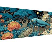 Dimond Art Kits Insect 5D Diamond Painting Kits for Adults Flower, Retro DIY Gem Art Craft Full Round Drill Crystal Creations Cross Stitch, Hobbies for Adults Women for Home Wall Decor 40x80cm 8-XA74