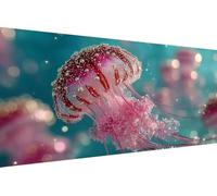 Dimond Art Kits Jellyfish 5D Diamond Painting Kits for Adults Animal, DIY Gem Art Craft Full Round Drill Crystal Creations Cross Stitch, Hobbies for Adults Women for Home Wall Decor 40x80cm 4-3T23