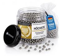 Dimono® Cleaning Beads for Carafes & Decanters - Stainless Steel | Brush-free cleaning for glass bottles, vases & thermos flasks - includes mesh bag & storage tin