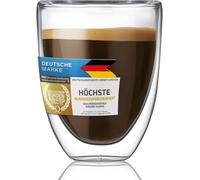 Dimono Double-Walled Espresso Glass 80ml Espresso Cup Made from Borosilicate Glass (1 piece)