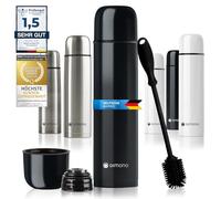 Dimono® Insulated Flask 1000 ml - Double-Wall Vacuum, Cup & Brush