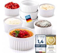 Dimono® Ramekins Set of 8, 170 ml Ceramic Creme Brulee Dishes