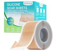 Dimora Medical Grade Silicone Scar Sheets - Ultra Soft Silicone Scar Tape (4cm*3m), Waterproof Scar Treatment for Surgical Scars, C Section, Tummy Tuck, Keloid Treatment