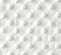 Dimple DOT Supersoft Fleece Fabric Cosy Blanket Plush Kids Cuddle-Worthy Soft Material - 160cm Wide (Sold by The Metre) (White)