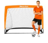 Dimples Excel Football Goal Net for Garden Outdoor Football Training for Football Lover (4'×3'- Orange)