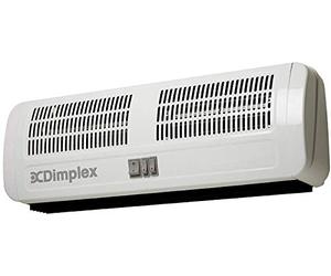 DIMPLEX AC3N White Warm Air Curtain With Adjustable Air Flow Direction & Integral Controls For Single Doorways 3.0kw