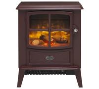 Dimplex Brayford Burgundy Electric Fire, Steel, 2000 W