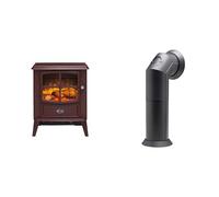 Dimplex Brayford Optiflame Burgundy Electric Stove Fire and Stove Pipe Accessory for Electric Fires