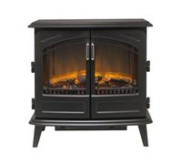 DIMPLEX Cassia RTOFSTV20 Optiflame Electric Stove Fireplace - Matte Black, Black
