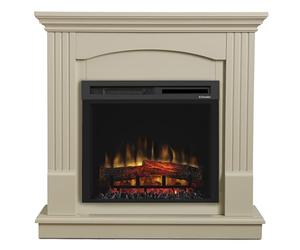 Dimplex Chadwick Fully Assembled Optiflame Electric Fire Suite, Complete Fireplace with 1500 Watt Heater, 2 Heating Settings A Choice Of Flame Colours, Speed And Brightness
