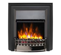 Dimplex Cheriton Deluxe Freestanding Electric Fire, 2kW LED - Black Nickel