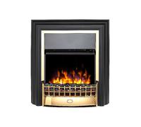 Dimplex Cheriton Deluxe Freestanding Fire Brass Black