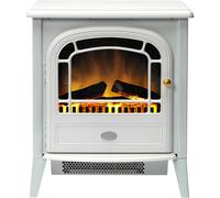 Dimplex Courchevel CVL20E Log Effect Electric Stove With Remote Control - White