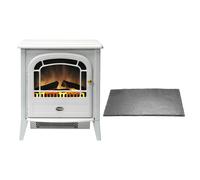 Dimplex Dimplex Courchevel Optiflame Electric Flame Effect Stove with 2kW Heater and Remote Control, 51cm W gray