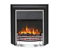 Dimplex Detroit Deluxe Optiflame Freestanding Electric Fire - Chrome/Black