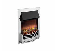 Dimplex Dumfries Dmf2Ch Polished Chrome Optiflame 3D Electric 2Kw Inset Fire Remote Control - 3 Year Warranty