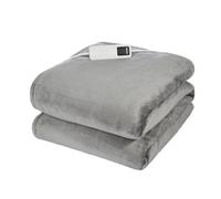 Dimplex DXHTG Super Cosy Washable Heated Throw with Fast Heat Up, Auto Shut-Off, 9 Heat Settings, 9 Hour Timer, Extra Soft - Grey