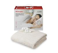 Dimplex DXMCKD Heated Under Blanket - King, Machine Washable Electric Blanket with Extra Foot Warmth, Cosy 100% Polyester Finish, Energy Efficient Low Cost Warmth - (White)