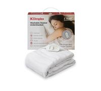 Dimplex DXUBS Heated Under Blanket - Single, Machine Washable Electric Blanket with Extra Foot Warmth, Cosy 100% Polyester Finish, Energy Efficient
