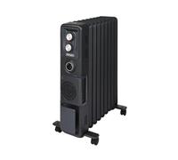 Dimplex ECR24TiFB ECR Oil Free 2.4KW Oil-Free Radiator with Turbo Fan, Fast Heating - BLACK