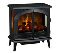 Dimplex Emberly Electric Stove, Black 3-Sided Fireplace With Choice of Flame Speeds and Brightness, 2kW Fan Heater And A Choice Of 1000 or 2000 Watt Heat Settings. Manual, Remote and Wi-Fi Controls