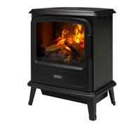 Dimplex Evandale 2000W Matt Black Cast Iron Effect Electric Stove (H)580mm (W)440mm