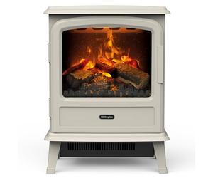 Dimplex Evandale Optimyst Water Vapour Electric Stove Fire, Real Flame Effect, Pebble Fireplace, Log Fuel Bed, 1000W/2000W Fan Heater, Energy Efficient Flame, Adjustable Thermostat, Remote Control