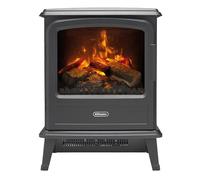 Dimplex Evandale Optimyst Water Vapour Electric Stove Fire, Real Flame Effect, Slate Fireplace, Log Fuel Bed, 1000W/2000W Fan Heater, Energy Efficient Flame Only, Adjustable Thermostat, Remote Control