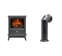 Dimplex Evandale Slate Optimyst Dark Grey Electric Stove Fire and Stove Pipe Accessory for Electric Fires