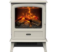 Dimplex Evandale Optimyst Freestanding Electric Stove with Realistic Log Effect Fuel Bed - Pebble