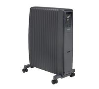 Dimplex EVO2BTA Oil Free Portable Radiator, Energy Efficient Electric Heater with Eco Intelligent Mode, 7-day Electronic Timer, Thermostat, Bluetooth Controls, Stylish Graphite Grey Finish
