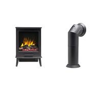 Dimplex Fernshaw Optiflame 3D Black Electric Stove Fire and Stove Pipe Accessory for Electric Fires