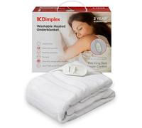 Dimplex DXUBK Machine Washable Heated Under Blanket With Extra Foot Warmth - King - White
