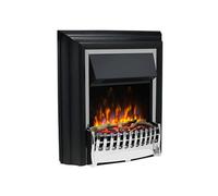 Dimplex Kingsley Deluxe Optiflame Polished Chrome Freestanding Fire - Remote Control