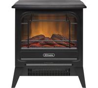 Dimplex Microstove Optiflame Electric Stove, Compact, Portable Freestanding Cast Iron Effect Stove With Artificial Log Fuel Bed, L