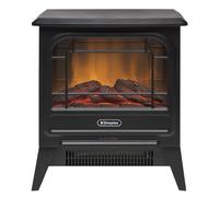 Dimplex MicroStove Optiflame Electric Stove, Compact, Portable Freestanding Fire with Log Fuel Bed, LED Flame Effect and 1.2kW Heater With 600/1200