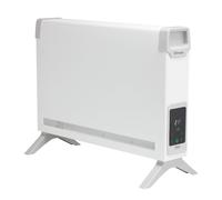 Dimplex ML2CE 2KW Freestanding DigitalConvector Heater with Touch Screen, 12-Hour Timer, 3 Modes, Eco Mode & Thermostat - Portable Quiet Electric Heater for Home & Office Use - White and Light Grey