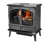 Dimplex Optimyst 2000W Gloss Noir Cast Enamel Effect Electric Stove (H)660mm (W)620mm