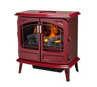 Dimplex Optimyst Grand 2000W Gloss Rouge Cast Enamel Effect Electric Stove (H)660mm (W)620mm
