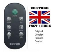 Dimplex Original Tower Fan Remote Control Replacement 7 buttons model Ion Fresh