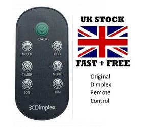 Dimplex Original Tower Fan Remote Control Replacement 7 buttons model Ion Fresh