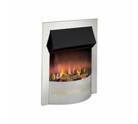 Dimplex Portree Chrome Optiflame 3D Electric Inset Fire 2Kw Remote Control