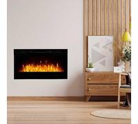 Dimplex Prism Wall Mounted or Recessed Electric Media Wall Fire Carbon