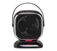 Dimplex Q3BTB QubeFan 2-in-1 3kW Oscillating Fan Heater and Cooling Fan with Timer, Thermostat, 2 Heat Modes, Cooling, Bluetooth, Digital, Leather Handle, Safety Cut Out and Overheat Protection
