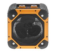 Dimplex RUG3TS Rugged 2-in-1 3kW Electric Fan Heater and Cooling Fan, Free Standing Workshop Fan Heater with 2 Heat Settings, Cool Blow, Thermostat, Carry Handles and Air Inlet Filter, Black & Yellow
