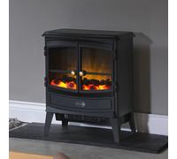 Dimplex Bari Electric Stove - Size: 44 x 55 x 31.5cm - Black - Wilko