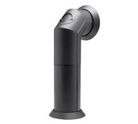 Dimplex Stove Pipe, Matt Black Plastic Flue Pipe Accessory for Electric Stoves and Freestanding Fires, Angled with 2 Size Options