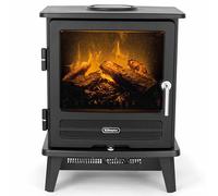 Dimplex Willowbrook Optimyst Water Vapour Electric Stove Fire, Real Flame Effect, Black Fireplace, Log Fuel Bed, 1000W/2000W Fan Heater, Adjustable Thermostat, Remote Control