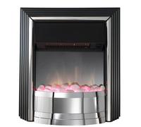 Dimplex Zamora Freestanding Fire (Black and Chrome Effect Finish ) - ZAM20